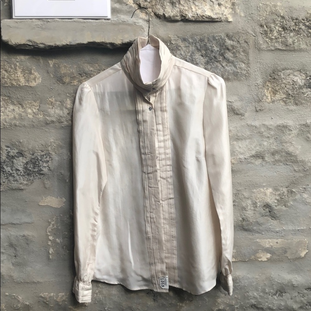 Zara pink silk top